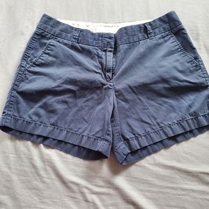 J. Crew Chino Shorts Shortie Blue